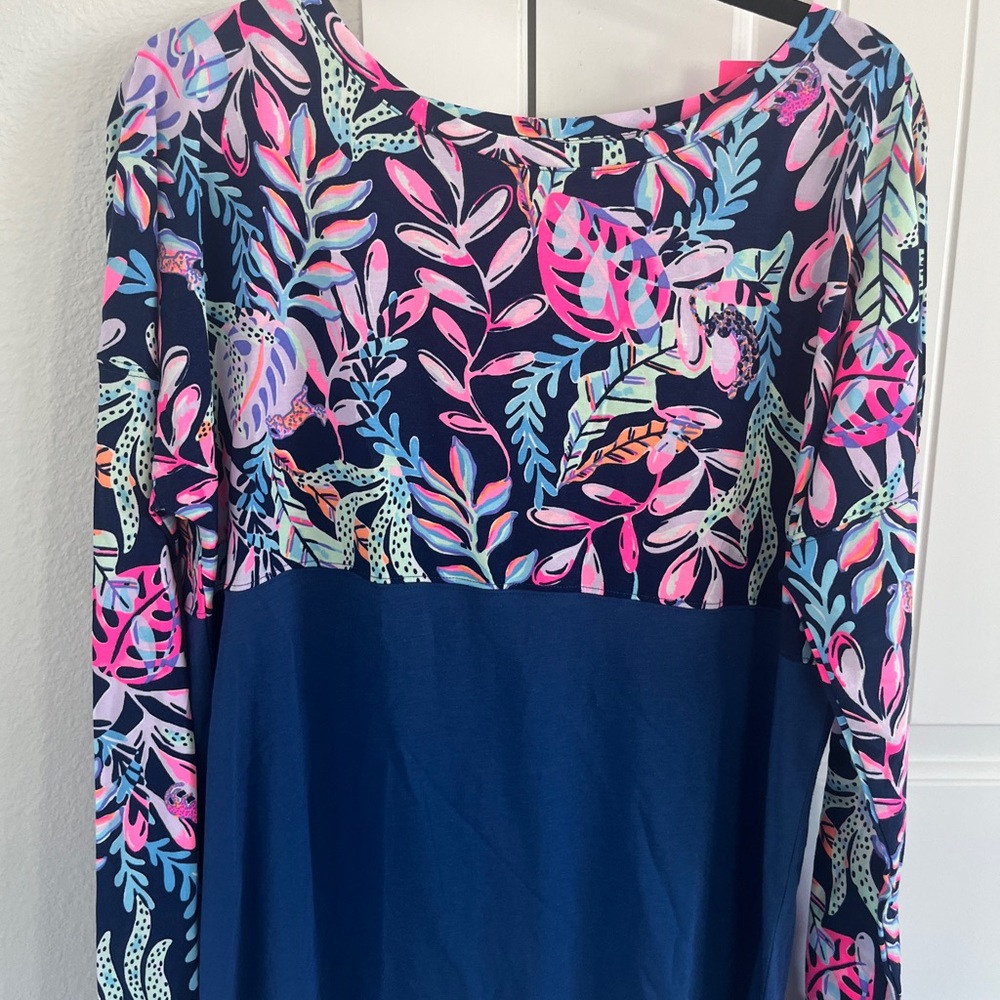 Lilly Pulitzer Finn Top, brand new with tag. Oyster Bay size L